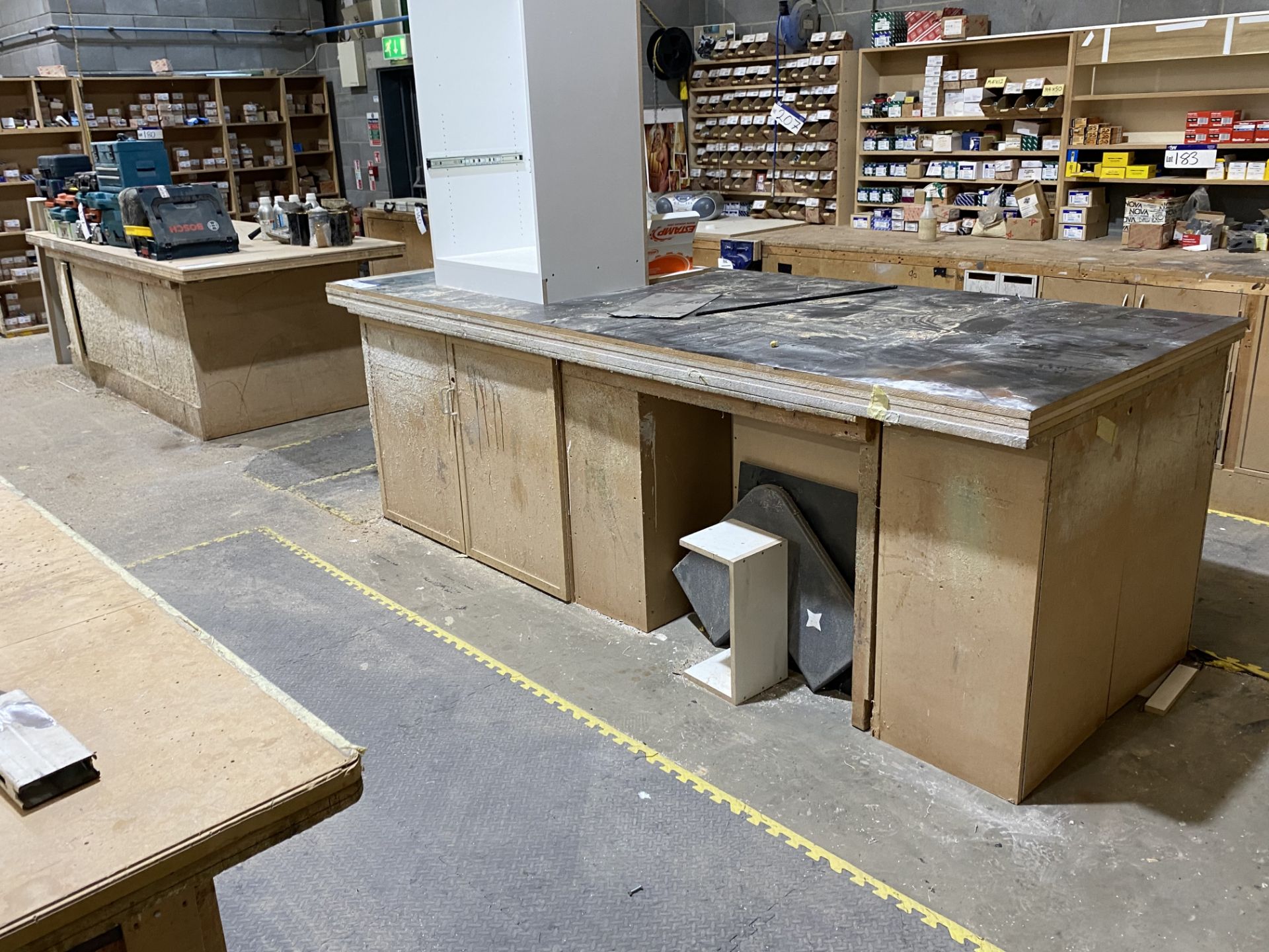 Two MDF Workbenches