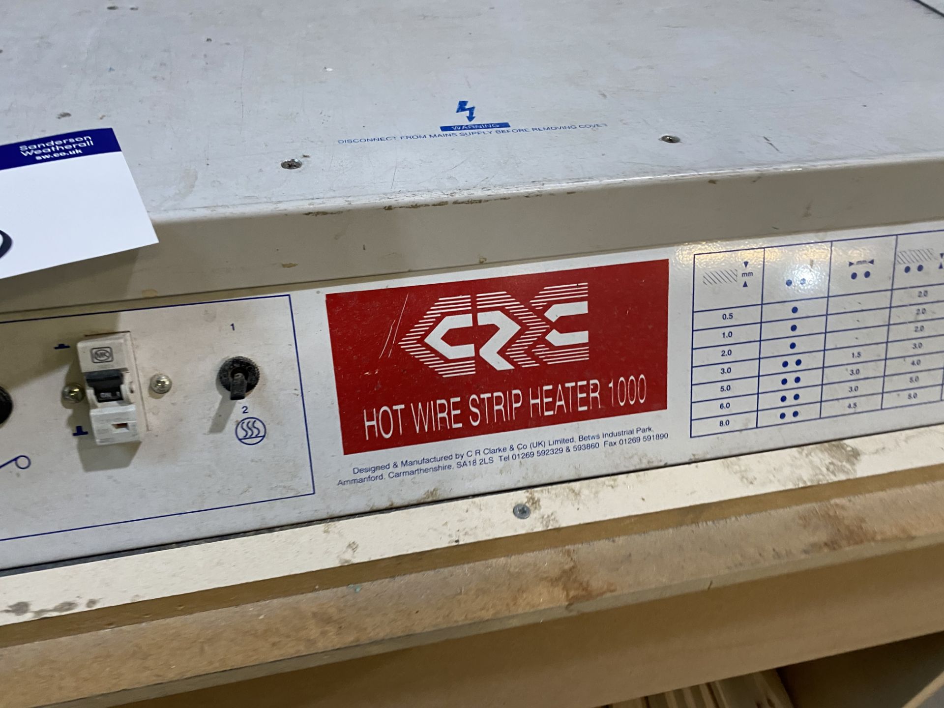 CRC 1000 Hot Wire Strip Heater - Image 3 of 3