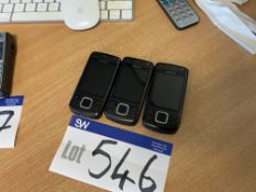 Three Nikon 6600i-IC Mobile Phones (No Chargers)