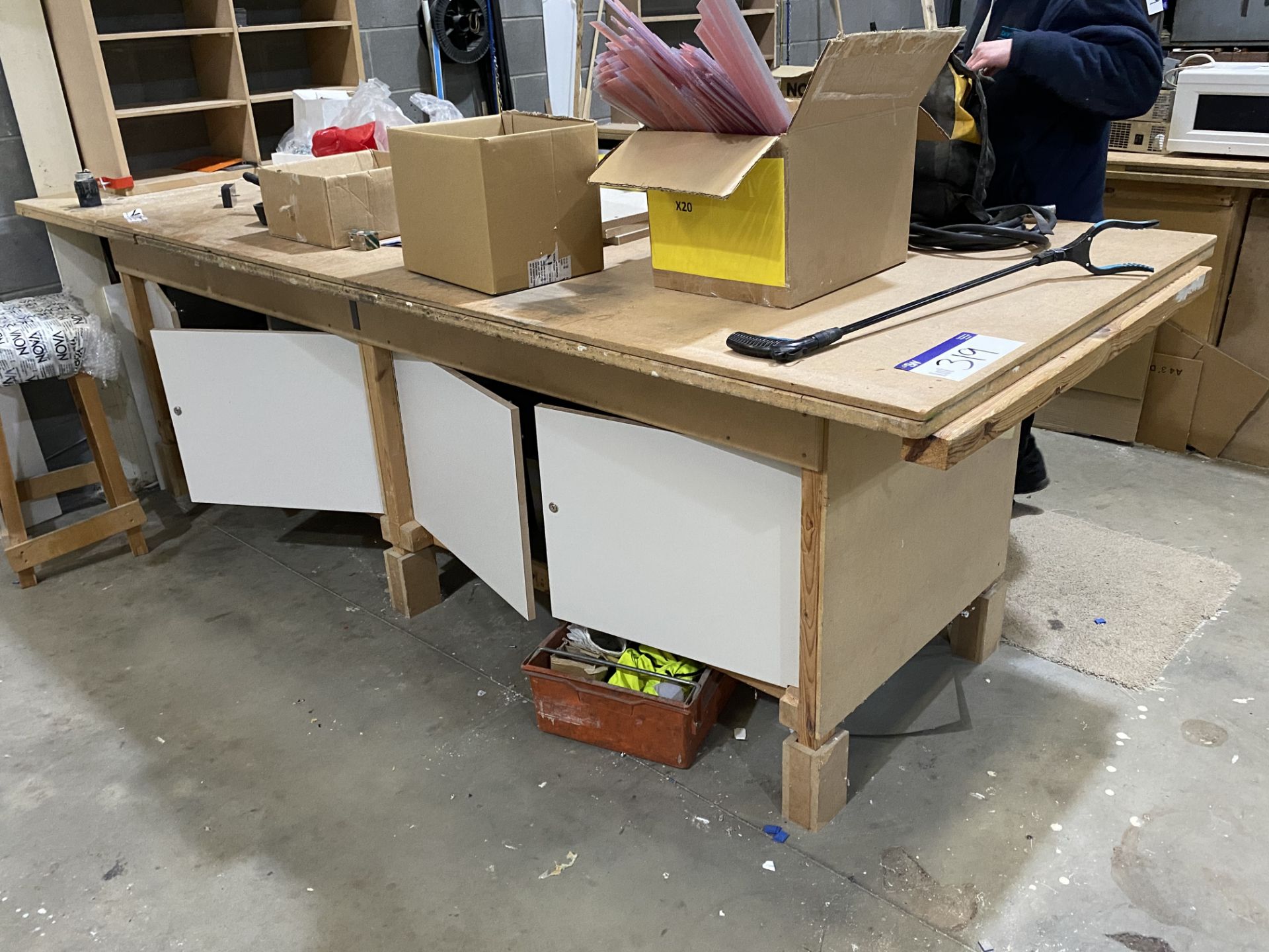 Three Timber Workbenches