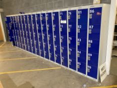 90 Blue/Grey Steel Lockers