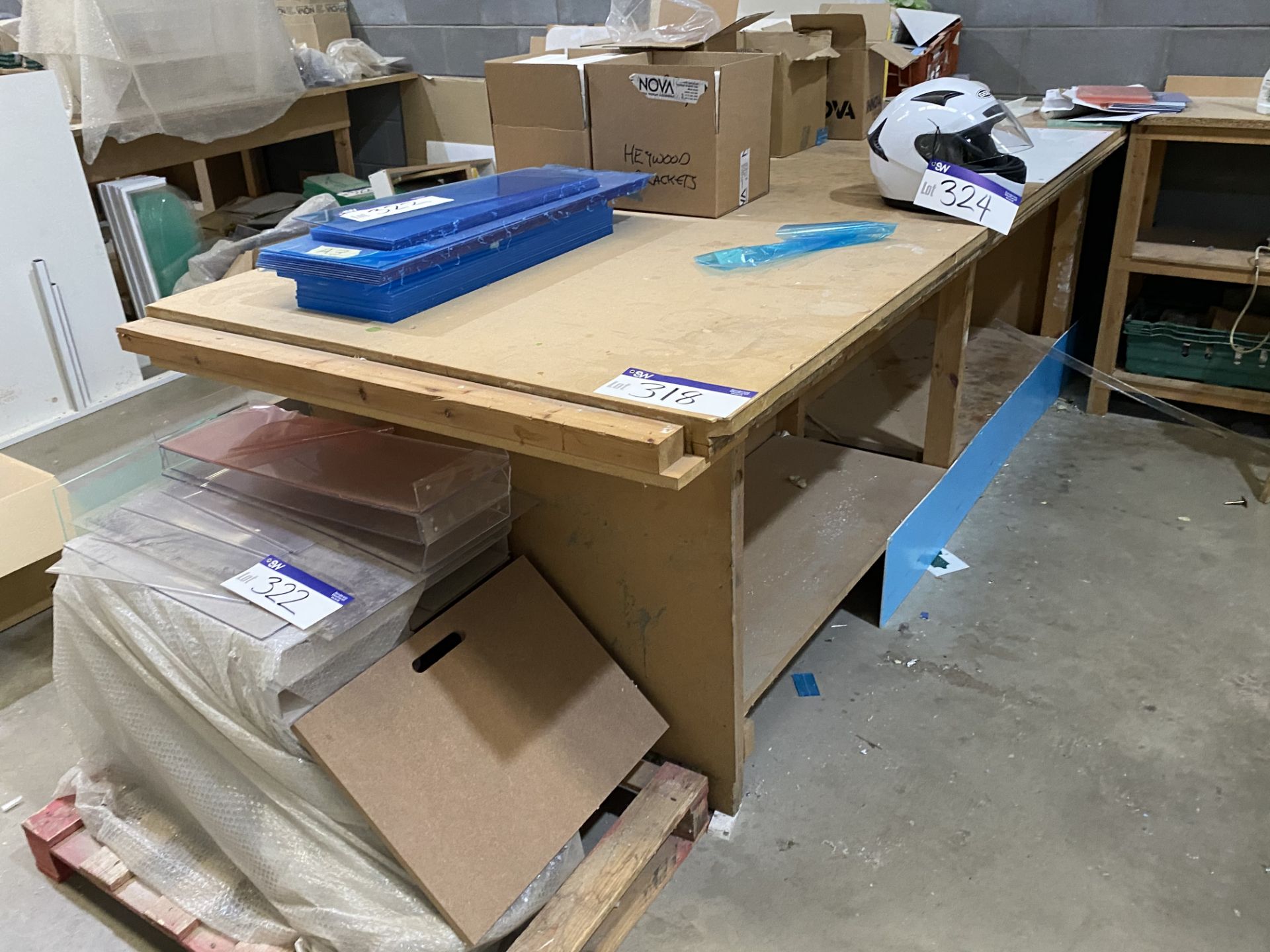 Two Timber Workbenches