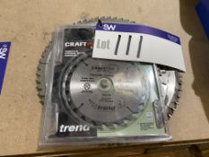 Craft Pro 165mm TCT Saw Blade (New) and six circul