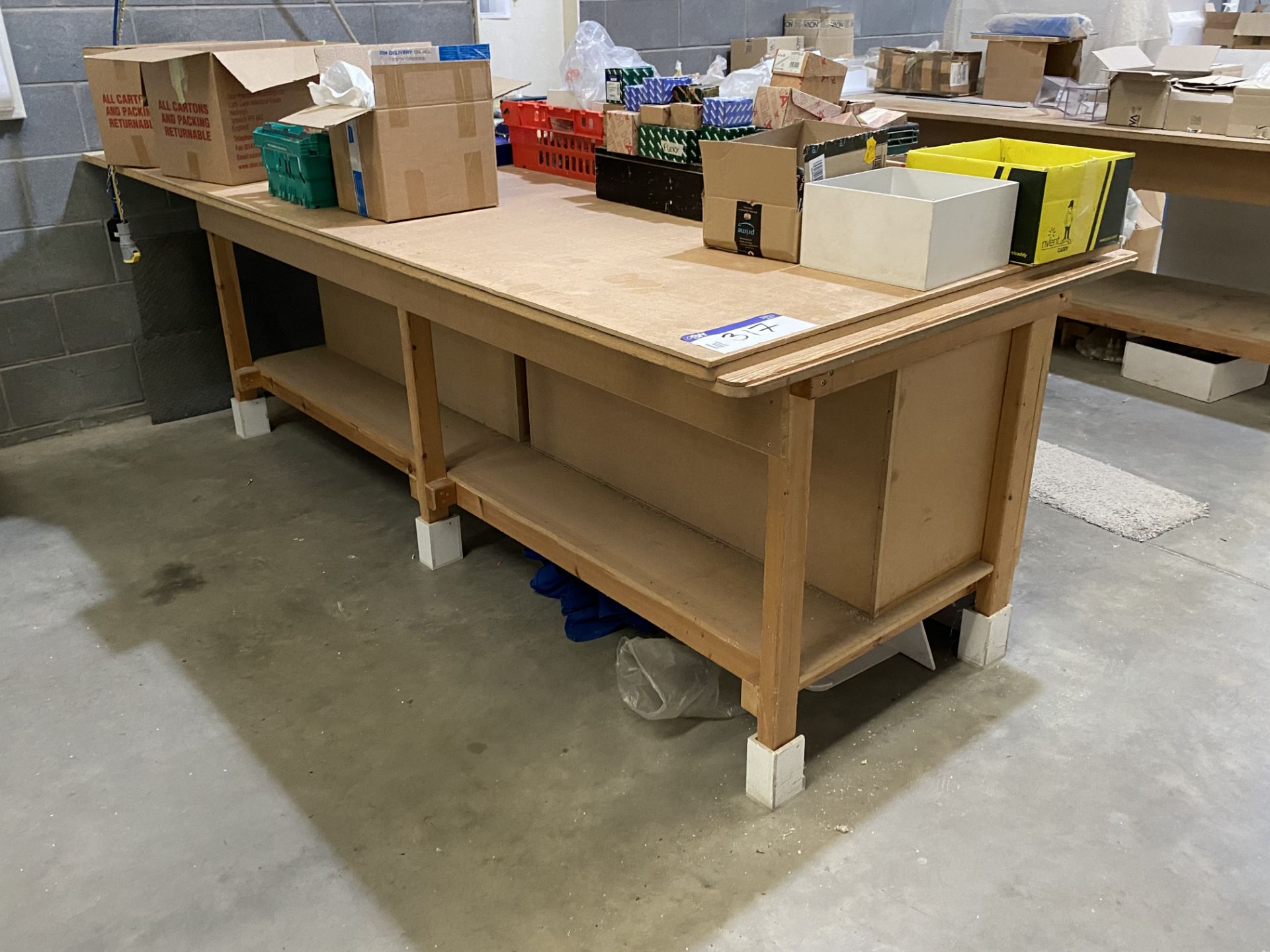 Two Timber Workbenches