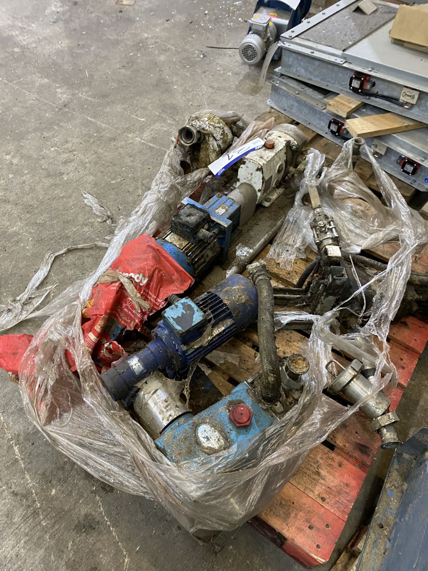 Pumps, on pallet, including Ibex SRU2/ 018LS, with motor drives as fitted (lot located at Gold - Image 2 of 2
