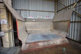 Welded Steel Intake Pit, approx. 3.5m x approx. 2.1m x approx. 1.2m deep, with screw discharge