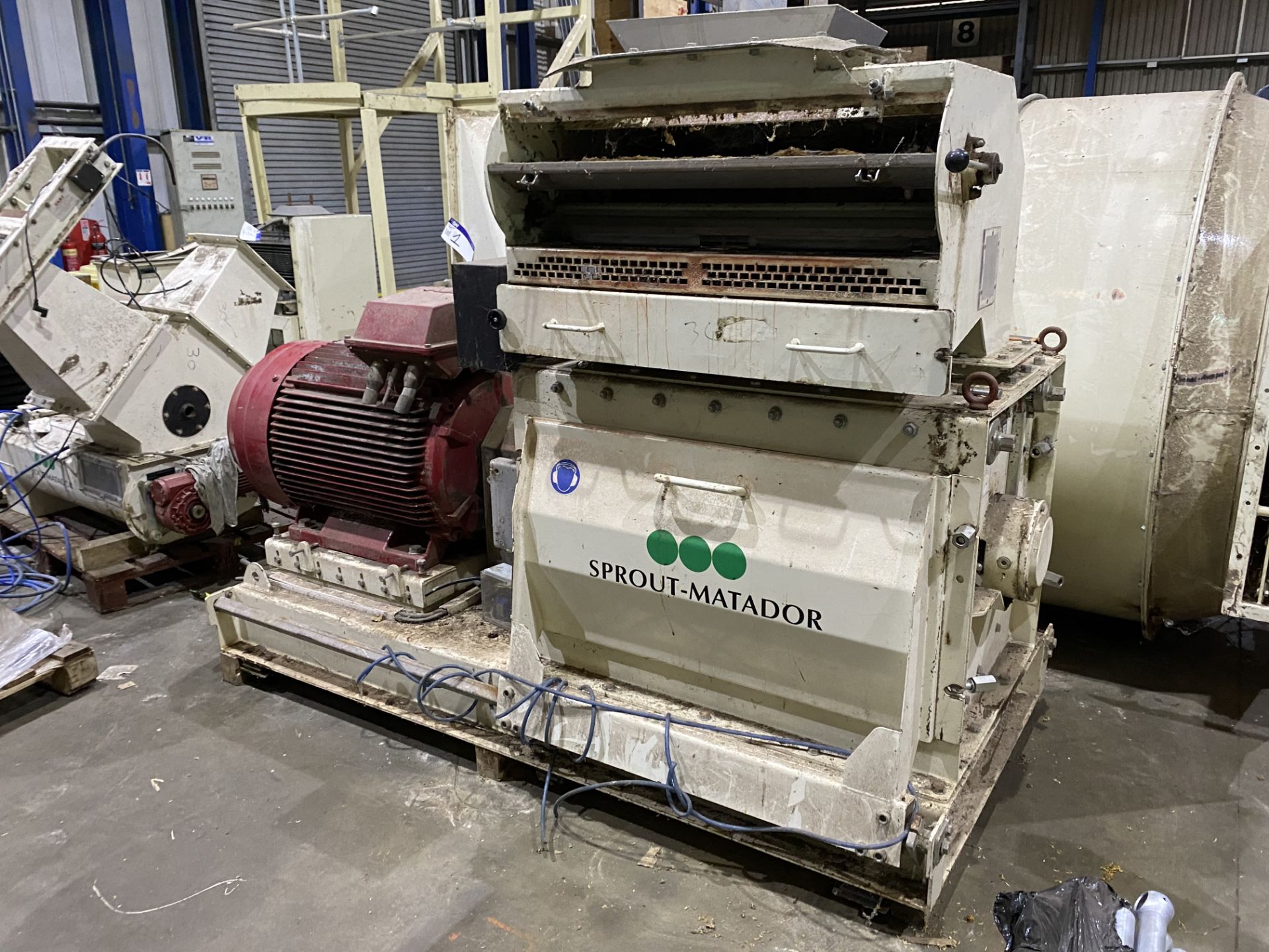 Sprout Matador MULTIMILL 1000B HAMMER MILL, serial no. 056979, spec. no. 0119200, year of