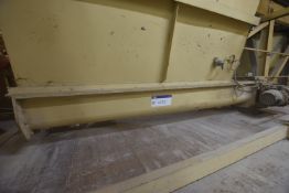 250mm dia. Hopper Discharge Conveyor, 2.6m long, with geared electric motor             (lot located