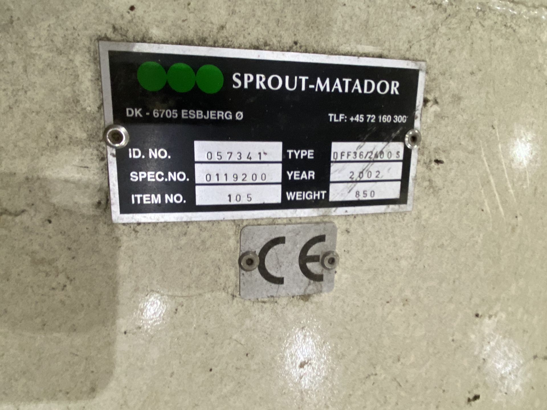 Sprout Matador MULTIMILL 1000B HAMMER MILL, serial no. 056979, spec. no. 0119200, year of - Image 15 of 21