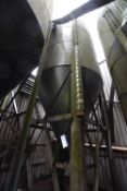 Rivetted Bulk Storage Silo, approx. 2.8m dia. x approx. 3.2m deep on straight                   (lot