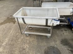 Plastic Mobile Bath, approx. 0.8m high x 1.1m long