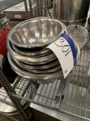 Various Stainless Steel Bowls & Two Long Handled S