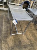 Stainless Steel Table, approx. 0.93m high x 1m x 0