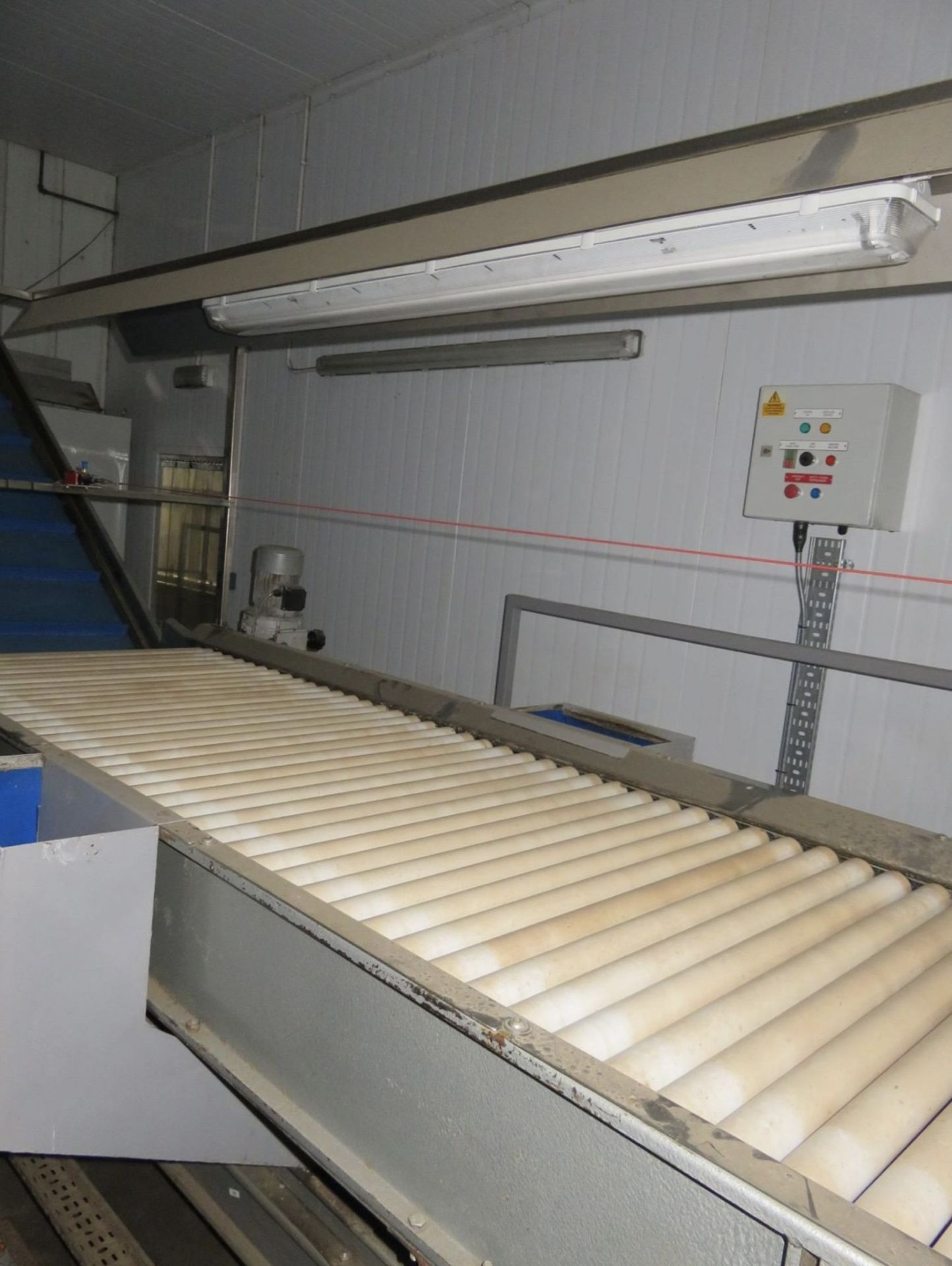 Inspection Conveyor, with platform steps, rollers - Image 2 of 5
