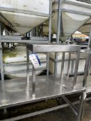 Stainless Steel Table, approx. 0.74m high x 0.77m