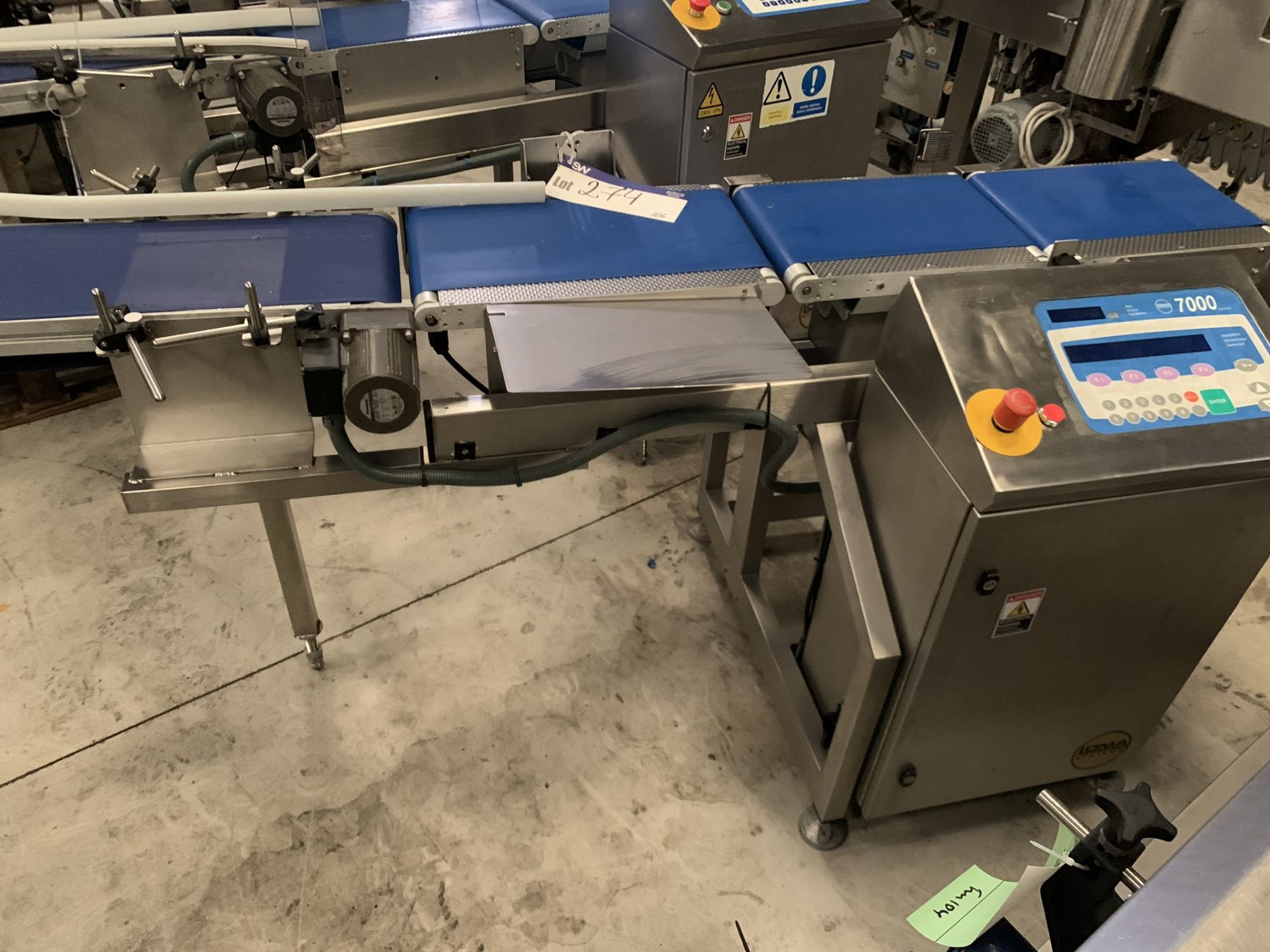 Loma Systems 7000 Series Checkweigher, belt width