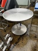Stainless Steel Round Table, approx. 0.99m dia. x
