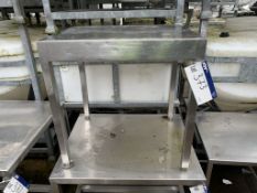 Stainless Steel Table, approx. 0.77m x 0.62m x 0.7