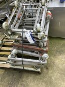 14 Stainless Steel Tray Dollies, each approx. 58cm