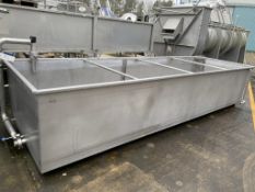 Stainless Steel Open Top Tank, approx. 950mm high