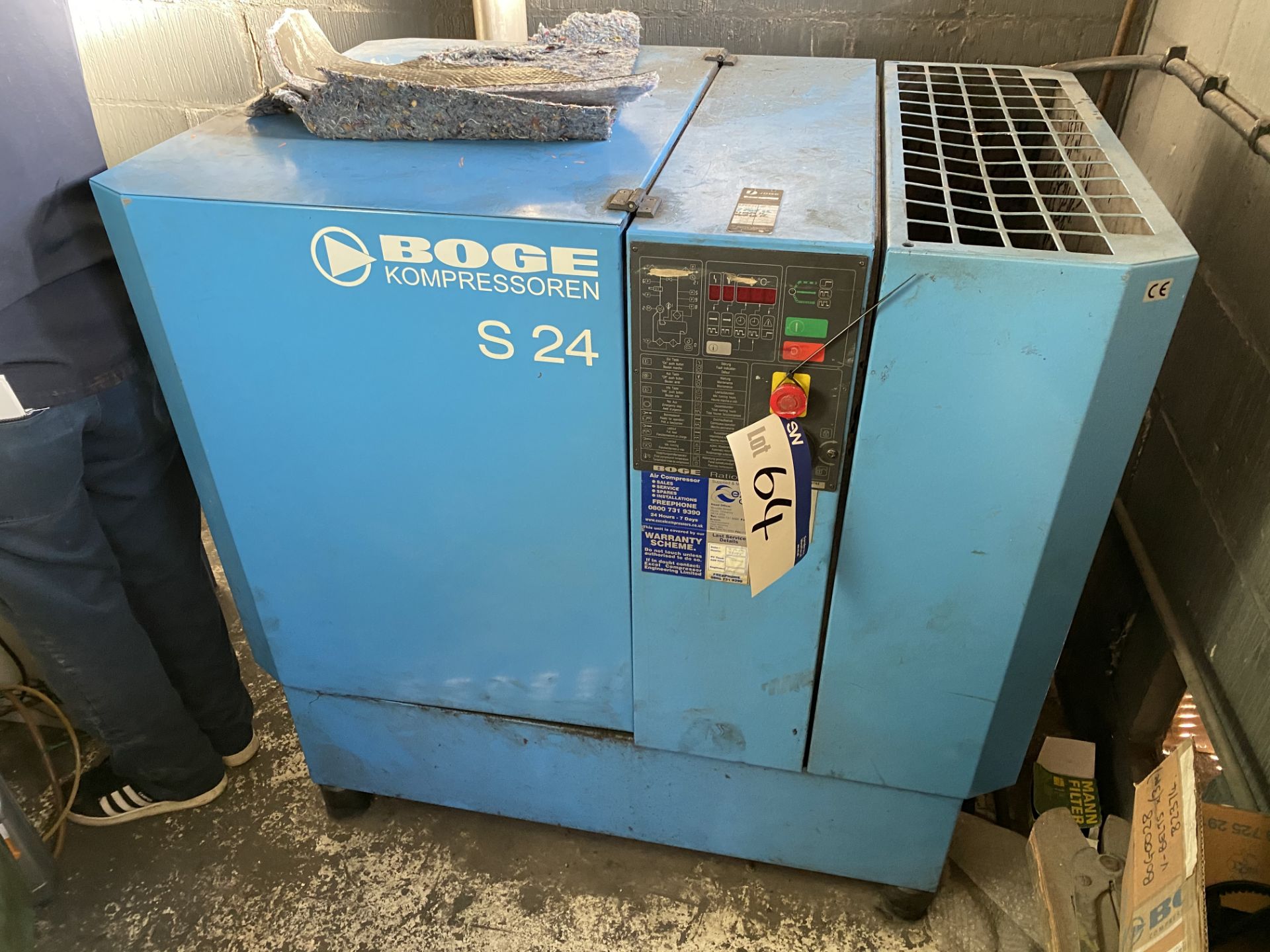 Boge F 24 PACKAGE AIR COMPRESSOR, machine no. 30782