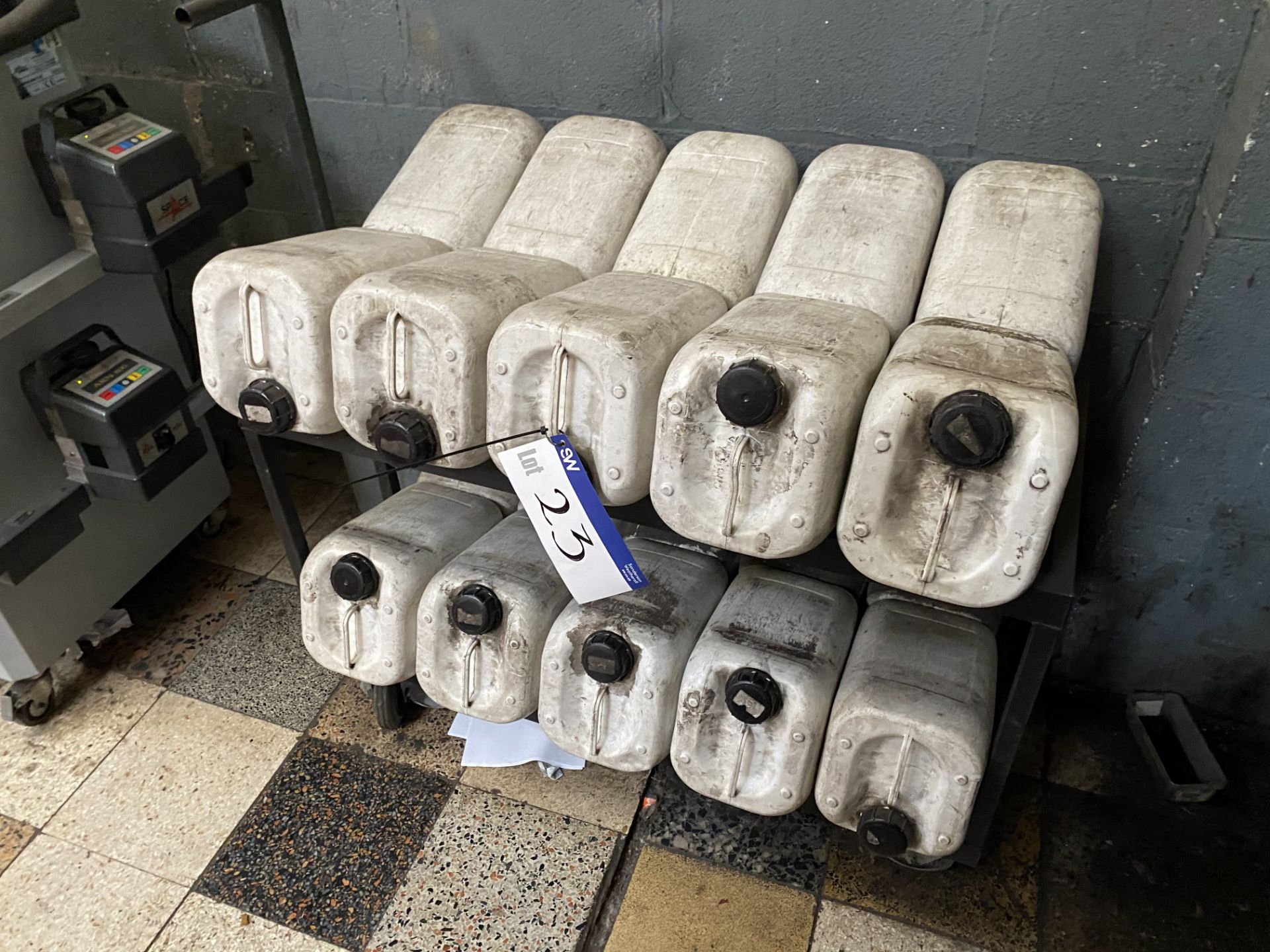 Quantity of Stone, in plastic containers on rack - Image 2 of 2