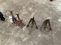 Four Assorted Axle Stands