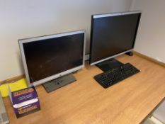 Four Flat Screen Monitors, with accessories