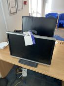 Two HP Flat Screen Monitors