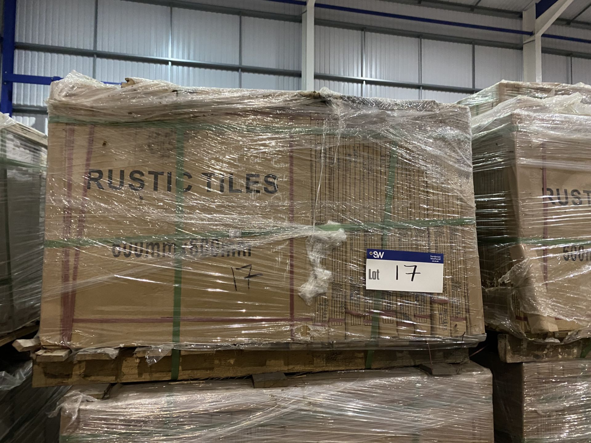 40 Boxes of Grey Rustic Floor Tiles, 600mm x 600mm