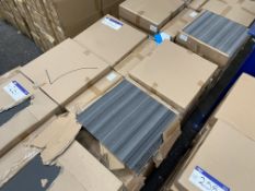 Approx. 32 Boxes of Striped Grey Carpet Tiles, eac