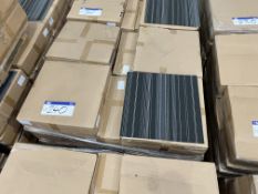 Approx. 28 Boxes of Striped Grey Carpet Tiles, eac