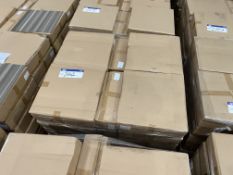 Approx. 28 Boxes of Striped Grey Carpet Tiles, eac