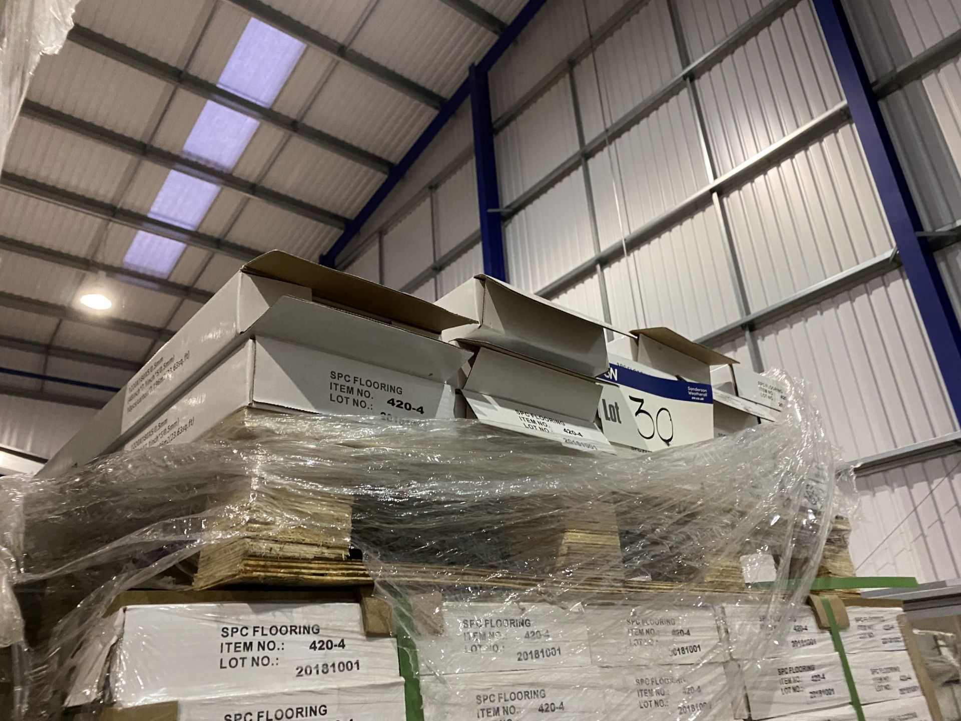 15 Boxes of SPC Flooring Grey Click System Laminat