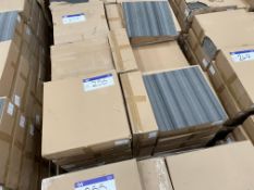 Approx. 32 Boxes of Striped Grey Carpet Tiles, eac