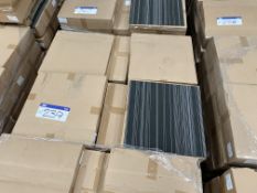 Approx. 32 Boxes of Striped Grey Carpet Tiles, eac