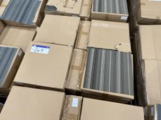 Approx. 32 Boxes of Striped Grey Carpet Tiles, eac