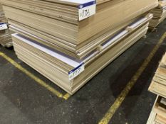 Approx. 24 Sheets of White Matt Two Faced MDF, eac