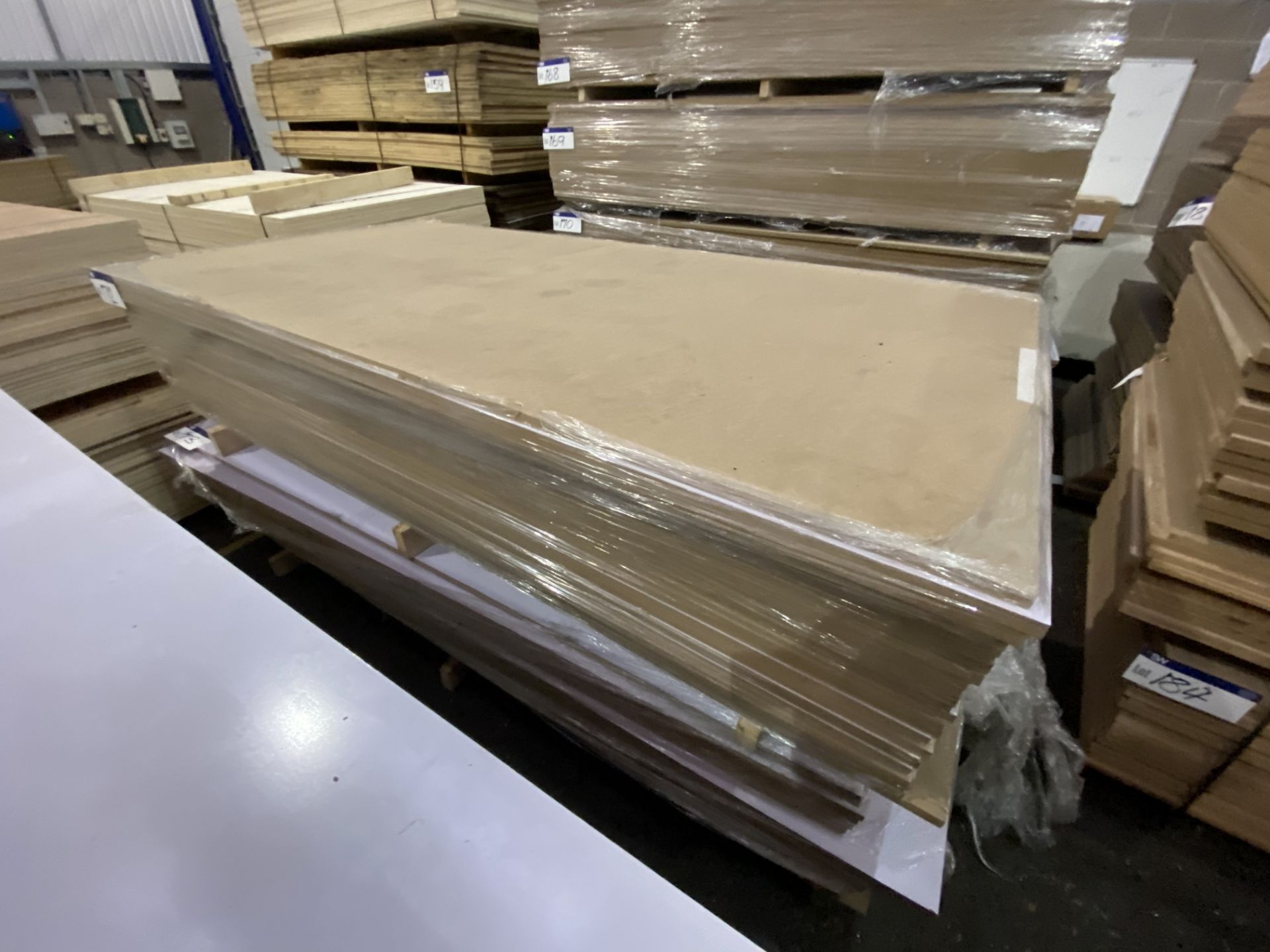 Approx. 27 Sheets of White Matt One Faced MDF, eac