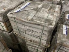 40 Boxes of Grey Porcelain Tiles, item no. ZS115,