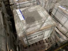 40 Boxes of Grey Porcelain Tiles, item no. ZS115,