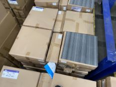 Approx. 32 Boxes of Striped Grey Carpet Tiles, eac