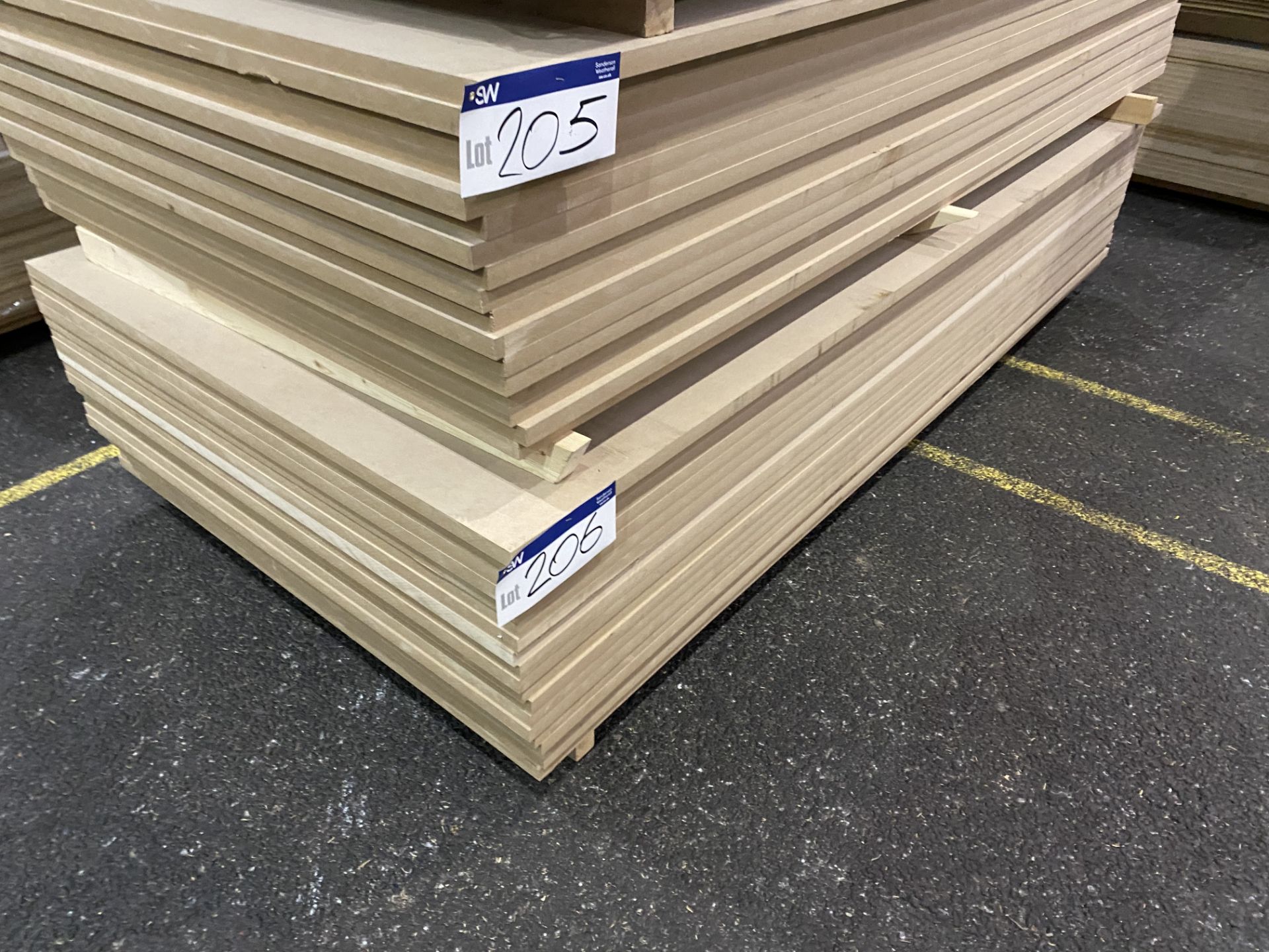 Approx. 19 Sheets of MDF, each sheet approx. 2400m