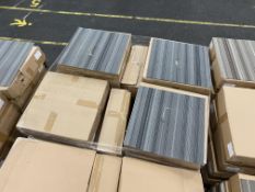 Approx. 28 Boxes of Striped Grey Carpet Tiles, eac