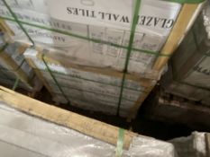 60 Boxes of White Glazed Wall Tiles, item no. GW30