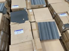 Approx. 32 Boxes of Striped Grey Carpet Tiles, eac