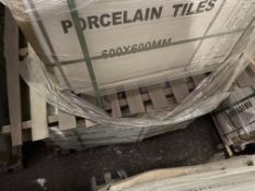 20 Boxes of Grey Porcelain Tiles, item no. ZS115,