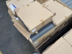 Approx. 32 Boxes of Striped Grey Carpet Tiles, eac