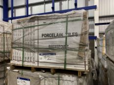 40 Boxes of Grey Porcelain Tiles, item no. ZS115,