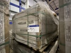 40 Boxes of Grey Porcelain Tiles, item no. ZS115,